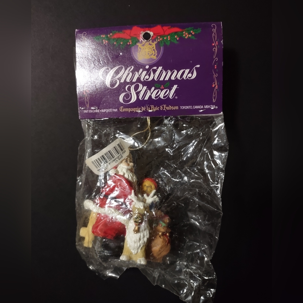 New The Hudson Bay Company Christmas Street Santa Ornament Sealed